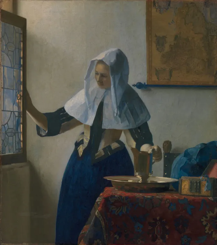 Young Woman with a Water Pitcher — Johannes Vermeer